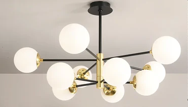 Lilly Modern Glass Ball Led Ceiling Chandelier