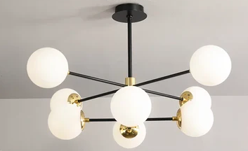 Lilly Modern Glass Ball Led Ceiling Chandelier