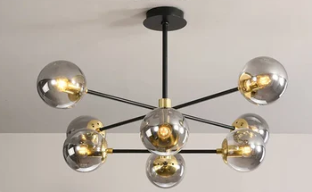 Lilly Modern Glass Ball Led Ceiling Chandelier