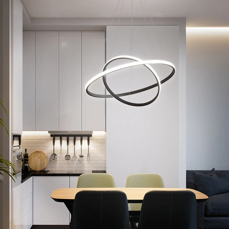 Luminous Led Circle Modern Pendant Chandelier