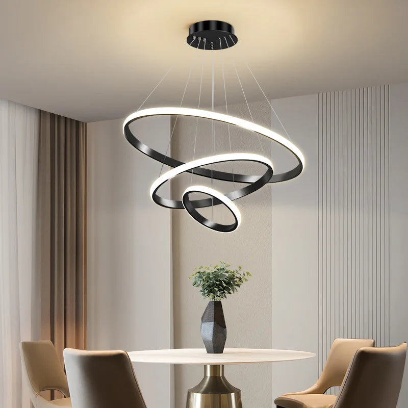 Luminous Led Circle Modern Pendant Chandelier