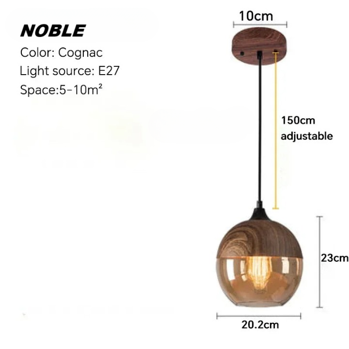 Modern Wood Led Pendant Chandelier