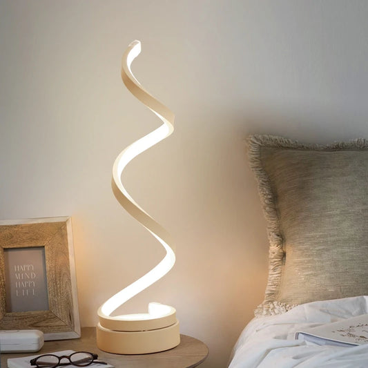 Serpentine Spiral Dimmable LED Table Lamp